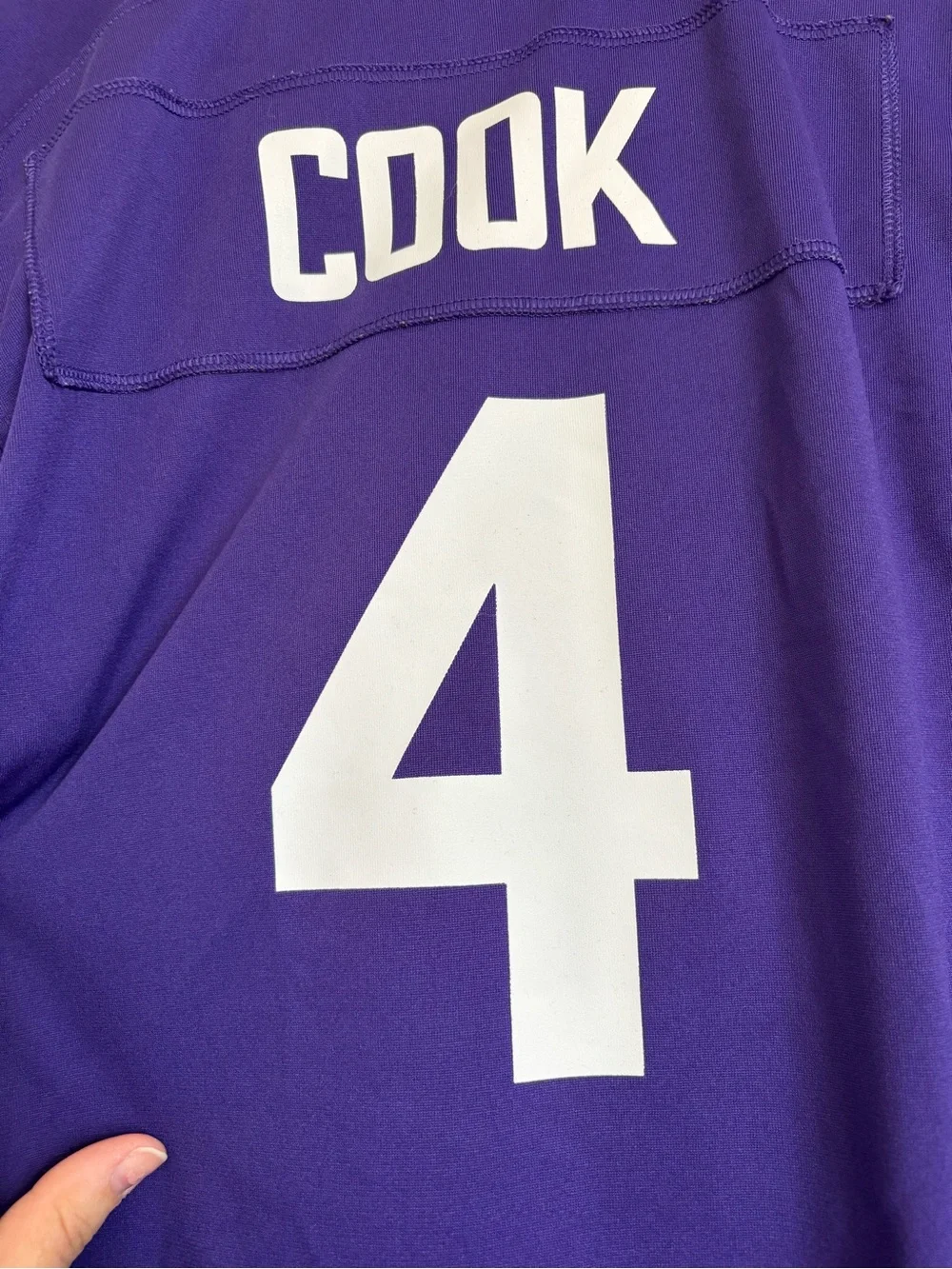 Nike Purple Minnesota Vikings #4 Football Jersey